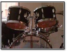 Ludwig kit that was augmented with additional toms