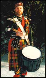 Scottish Pipe Band Snare Drummer