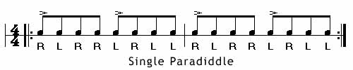 Single, Double, and Triple Paradiddles