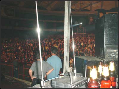 The crowd in Quito